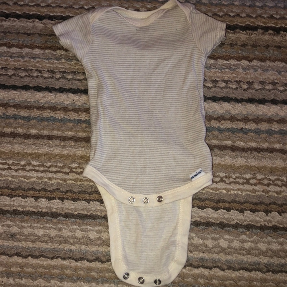 Striped onesie, 3-6 month